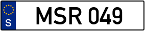 Trailer License Plate